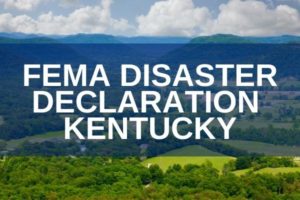 FEMA disaster declaration for the State of Kentucky